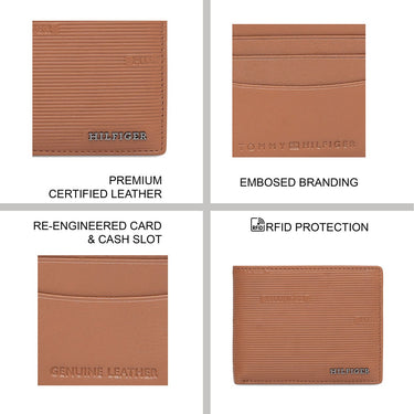 Tommy Hilfiger Hove Men'S Passcase Wallet Tan