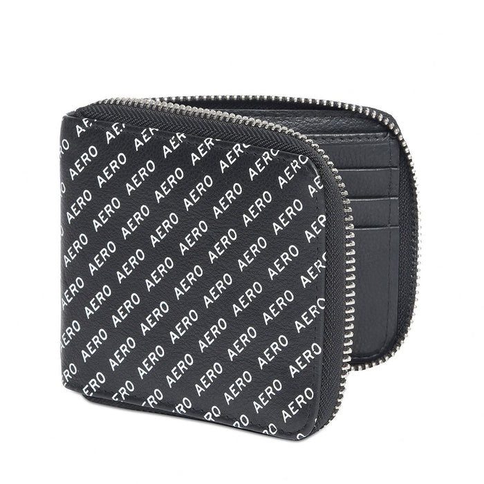 Aeropostale Largo Men's Zip Around Wallet Black