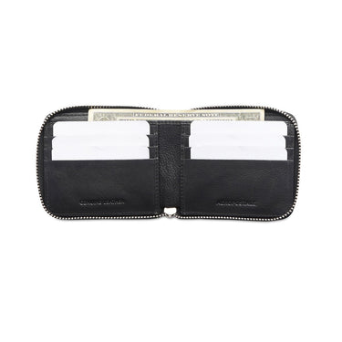 Aeropostale Largo Men's Zip Around Wallet Black