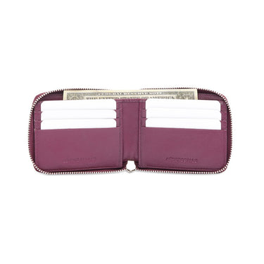 Aeropostale Largo Men's Zip Around Wallet Wine