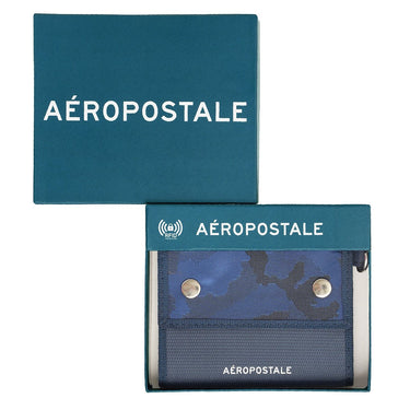Aeropostale Lakeland Men's Trifold Wallet Navy