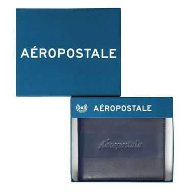 Aeropostale Pompano Men's Slimfold Wallet Navy