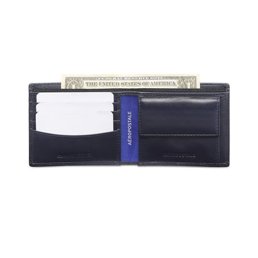 Aeropostale Sanjose Men's Global Coin Wallet Navy