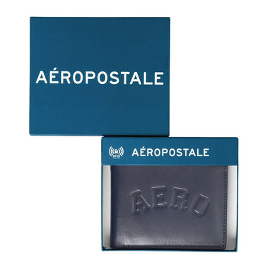 Aeropostale Sanjose Men's Global Coin Wallet Navy