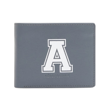 Aeropostale Norfolk Men's Global Coin Wallet Grey