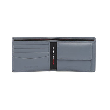 Aeropostale Norfolk Men's Global Coin Wallet Grey