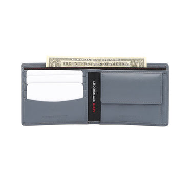 Aeropostale Norfolk Men's Global Coin Wallet Grey