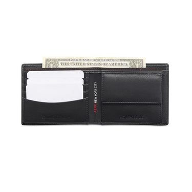 Aeropostale Norfolk Men's Global Coin Wallet Black
