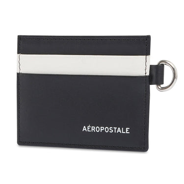 Aeropostale Oxnard Mens Card Holder Black Ivory