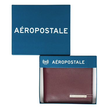 Aeropostale Visalia Men's Slimfold Wallet Wine