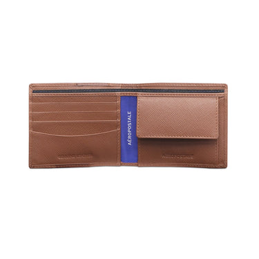 Aeropostale Marcos Men's Global Coin Wallet Tan