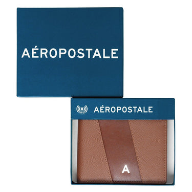 Aeropostale Marcos Men's Global Coin Wallet Tan