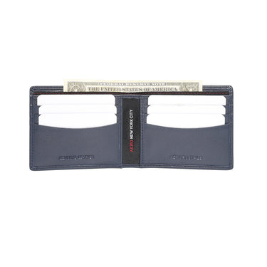 Aeropostale Vacaville Mens Slimfold Wallet Navy