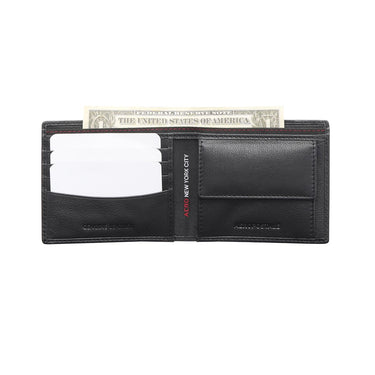 Aeropostale Vacaville Men's Global Coin Wallet Black