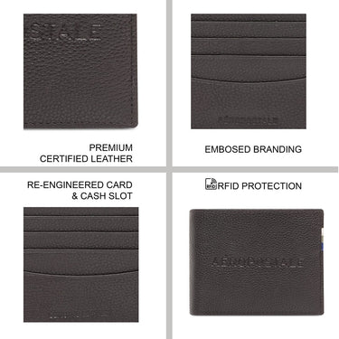 Aeropostale Rialto Men's Slimfold Wallet Brown