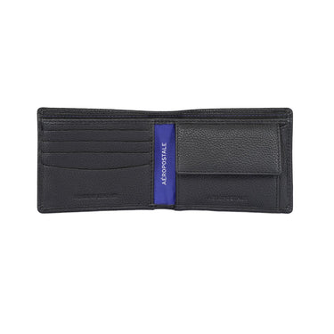 Aeropostale Rialto Men Global Coin Wallet Black