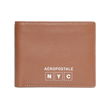 Aeropostale Carlsbad Mens Slimfold Wallet Tan