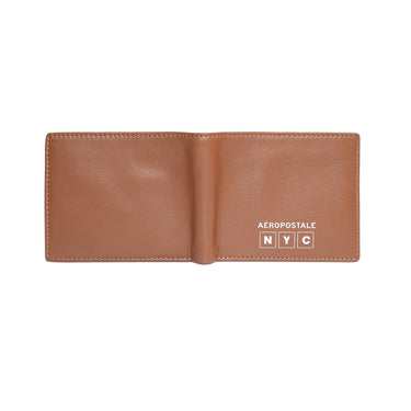 Aeropostale Carlsbad Mens Slimfold Wallet Tan