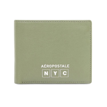 Aeropostale Carlsbad Men's Global Coin Wallet Olive