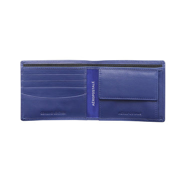 Aeropostale Carlsbad Men's Global Coin Wallet Electric Blue