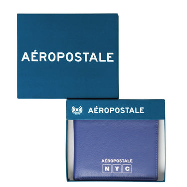 Aeropostale Carlsbad Men's Global Coin Wallet Electric Blue