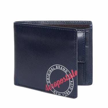 Aeropostale Yakima Men's Global Coin Wallet Navy