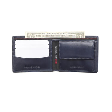 Aeropostale Yakima Men's Global Coin Wallet Navy