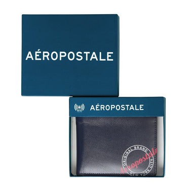 Aeropostale Yakima Men's Global Coin Wallet Navy