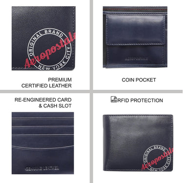 Aeropostale Yakima Men's Global Coin Wallet Navy