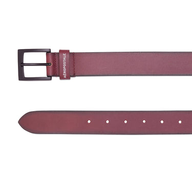 Aeropostale Jacksonville Men's Non Reversible Belt Wine