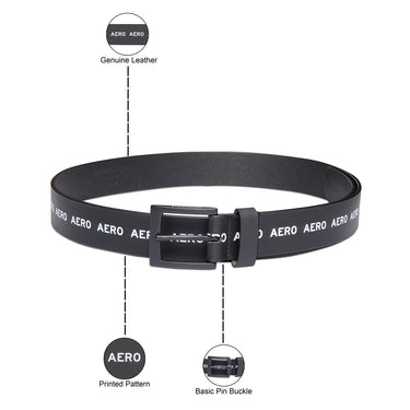 Aeropostale Miami Men's Non Reversible Belt Black