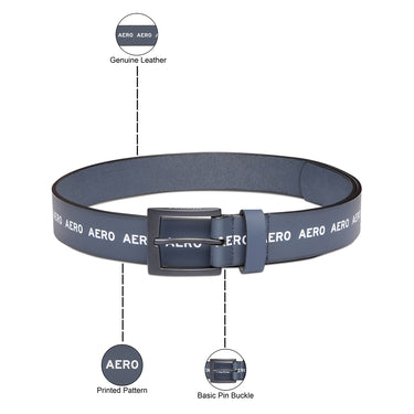 Aeropostale Miami Men's Non Reversible Belt Navy