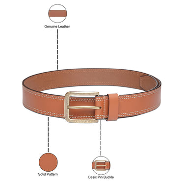 Aeropostale Davie Men's Non Reversible Belt Tan