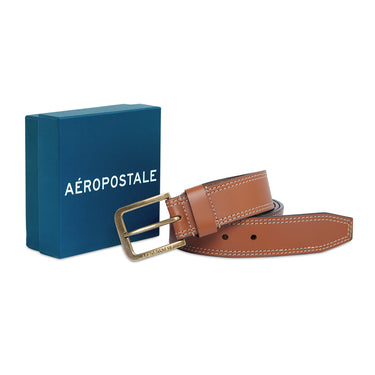 Aeropostale Davie Men's Non Reversible Belt Tan