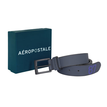 Aeropostale Boynton Mens Non Reversible Belt Navy