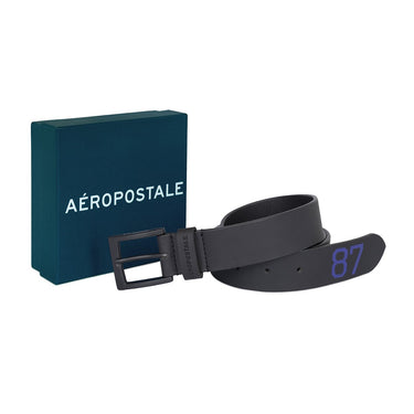 Aeropostale Boynton Mens Non Reversible Belt Black