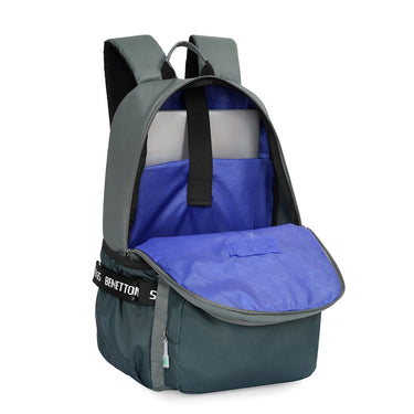 United Colors Of Benetton Torque Laptop Backpack Frosty Green Deep Sea Green