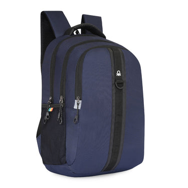 United Colors Of Benetton Thunderbolt Laptop Backpack Navy