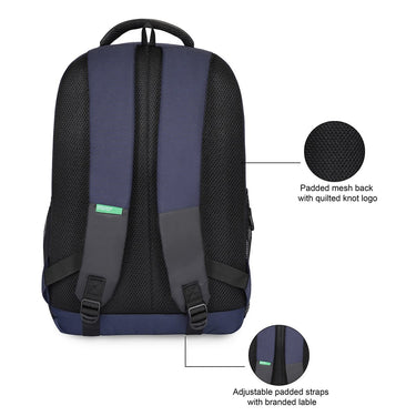United Colors Of Benetton Thunderbolt Laptop Backpack Navy