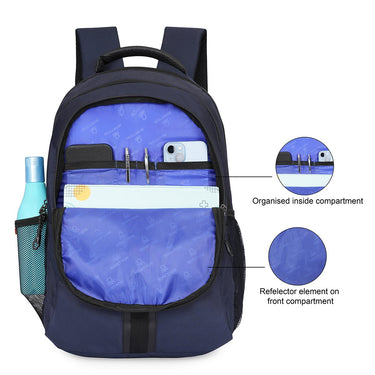 United Colors Of Benetton Thunderbolt Laptop Backpack Navy
