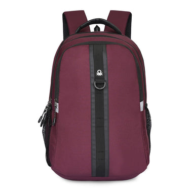 United Colors Of Benetton Thunderbolt Laptop Backpack Wine