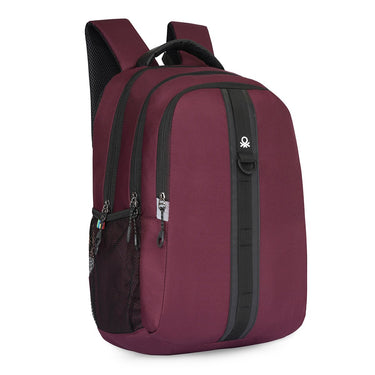 United Colors Of Benetton Thunderbolt Laptop Backpack Wine