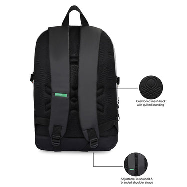 United Colors Of Benetton Kaizen Laptop Backpack Grey