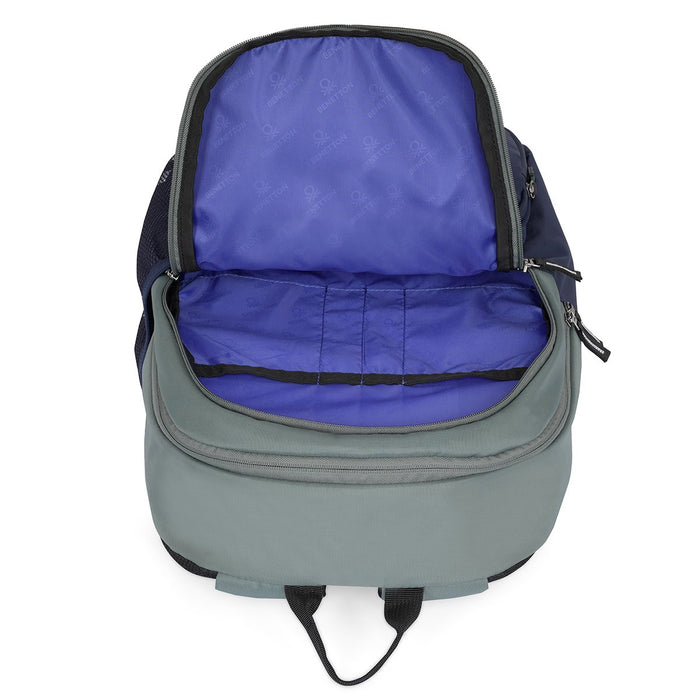 United Colors Of Benetton Pyro Laptop Backpack Teal Navy