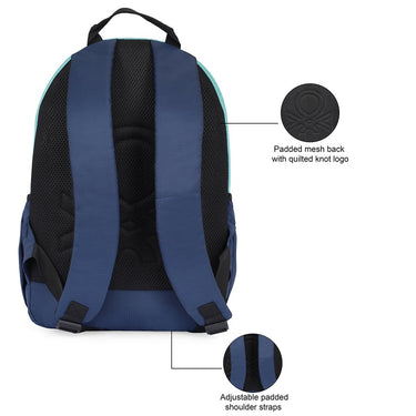 United Colors Of Benetton Inferno Laptop Backpack Pista Green Navy