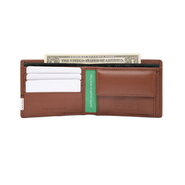 Tommy Hilfiger Jecna Mens Global Coin Wallet Tan