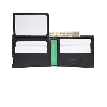 United Colors Of Benetton Jecna Mens Passcase Wallet Black