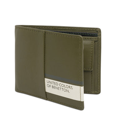 United Colors Of Benetton Jecna Men S Global Coin Wallet Olive