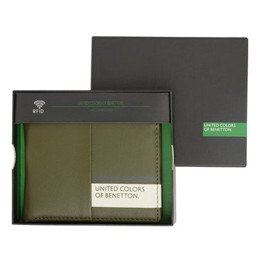 United Colors Of Benetton Jecna Men S Global Coin Wallet Olive