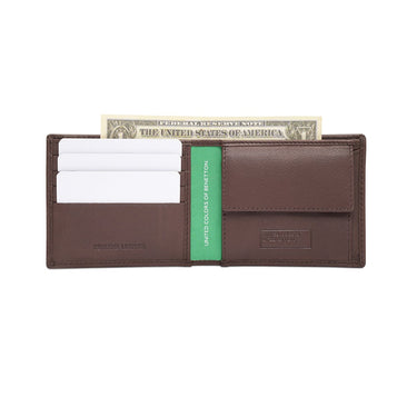 Tommy Hilfiger Davle Mens Global Coin Wallet Brown